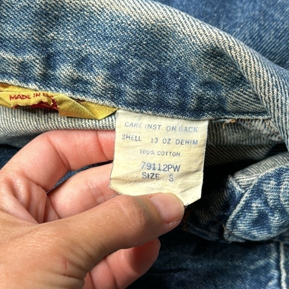 Vintage Rustler Denim Trucker Jean Jacket Size Small - Picture 8 of 10